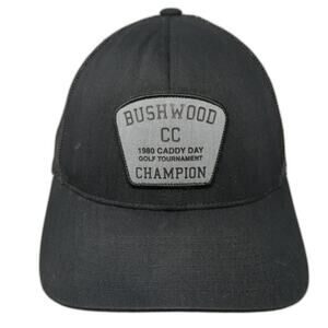 Bushwood CC Champion Snapback Trucker Hat Black One Size Flexfit Yupoong